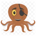 Pirate Octopus Octopus Cartoon Octopus Icon