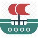 Pirate Ship Nautical Sail Icon