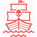 Pirate Ship Pirate Boat Ship Icon