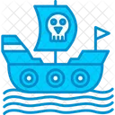 Pirate Ship Adventure Ocean Icon