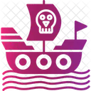 Pirate Ship Adventure Ocean Icon