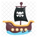Pirate Boat Pirate Ship Barque Icon