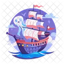 Pirate Ship Boat Watercraft Icon