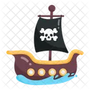 Pirate Boat Pirate Ship Barque Icon