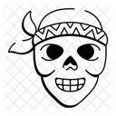 Pirate Skull Bandana Skullcap Icon