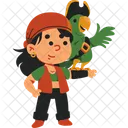 Pirate Parrot Character Icon