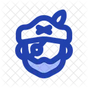 Piraten Patch Piratenhut Einfach Symbol