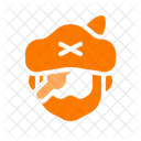 Piraten Patch Piratenhut Einfach Symbol