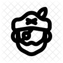 Piraten Patch Piratenhut Einfach Symbol