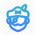 Piraten Patch Piratenhut Einfach Symbol