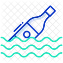 Piratenflasche Flasche Meer Flasche Symbol