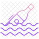 Piratenflasche Flasche Meer Flasche Symbol