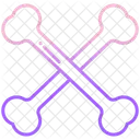 Piraten Knochen Knochen Skelett Symbol