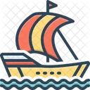 Piratenbucht Segelschiff Segeln Symbol