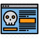 Piratería de sitios web  Icono