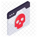 Peligro En Linea Pirateria Web Pirateria De Sitios Web Icono