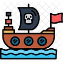 Pirates Ship Boat Galleon Icon