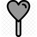 Piruleta de corazon  Icono