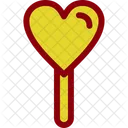 Piruleta de corazon  Icono