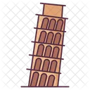 Pisa Tower Italy Landmark Tower Landmark Icon