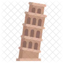 Pisa Tower Italy Landmark Icon