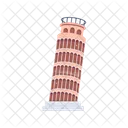 Pisa Tower Leaning Landmark Leaning Monument Icon