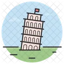 Der schiefe Turm von Pisa  Symbol