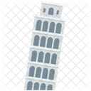 Pisa Turm Schief Symbol