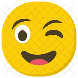 Emoji piscando Emoji Ícone