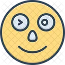 Emoji piscando  Ícone