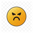 Pissed Off Face  Icon