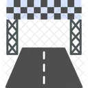 Pista Inicio Linea Icono