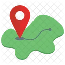 Seguimiento Del Mapa De Ruta Ruta Navegacion Icono