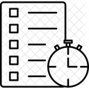Seguimiento Del Tiempo Cuestionario Hora Y Fecha Icon