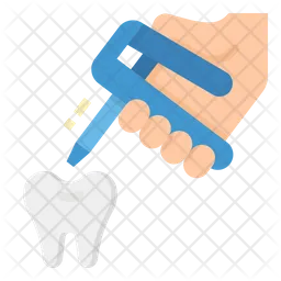 Pistola de reparación de dientes  Icono