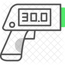 Pistola de termômetro  Ícone