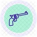 Icono De Linea De Pistola Vr Icono