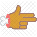 Pistole Hand Knochen Icon