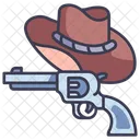 Pistole Cowboy Westen Symbol