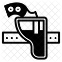 Pistolenhalfter Pistole Holster Symbol