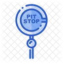 Pit Stop Stop Stop Sign Board Icon