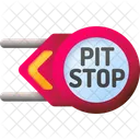 Pit Stop Stop Race Icon
