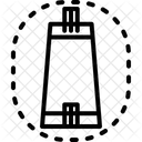 Pitch Field Yard Cricket Icon