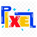 Pixel Pixel Word Zoom Pixel Icon