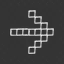 Chalk Icon Pixel Icon