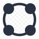 Pixel Grid Circle Potrait Landscape Icon