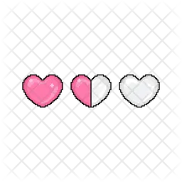 Pixel heart bar  Icon