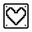 Pixelherz Arcade Leben Symbol