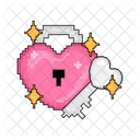 Love Lock And Key Heart Lock Icon