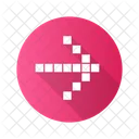 Pixel Pfeil Quadrat Symbol